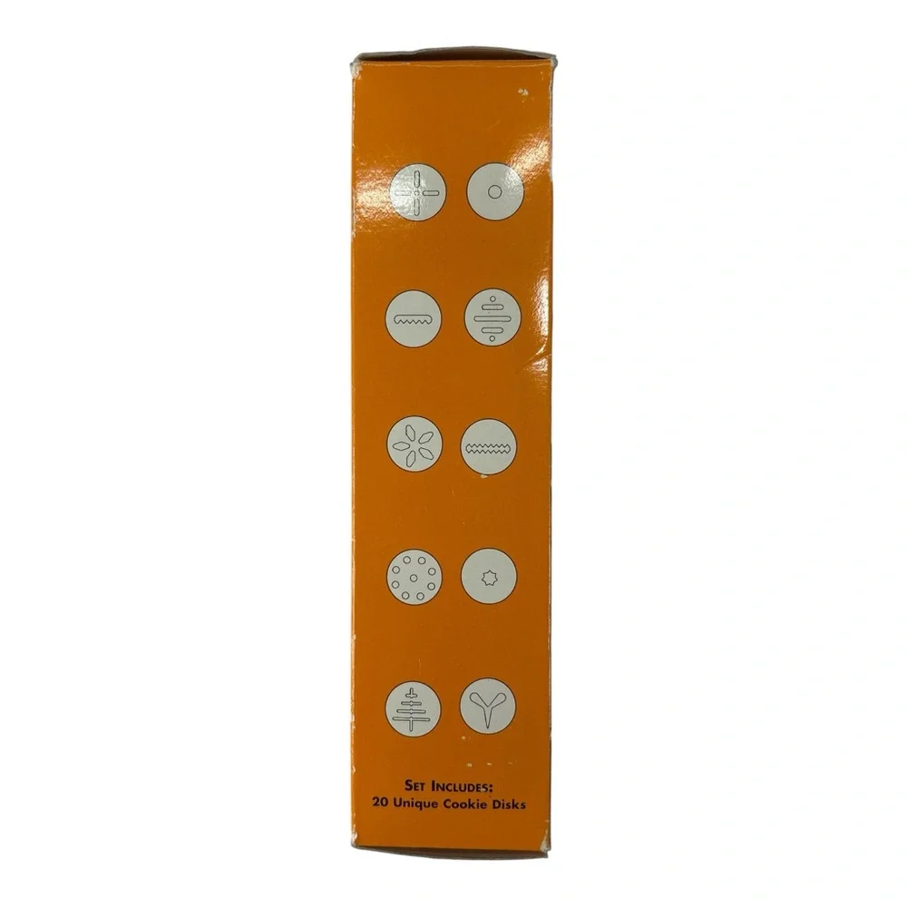 La Patisserie Cookie Press & Decorating Set w/20 Disks 6 Tips & Bonus 2nd Barrel
